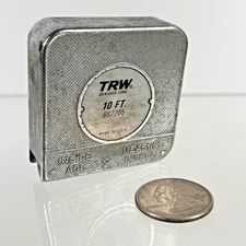 VINTAGE TRW SERVICE LINE 10ft TAPE MEASURE RARE MODEL 662205 WITH BELT CLIP