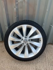 VW SCIROCCO PASSAT INTERLAGOS 18" SINGLE WHEEL WITH GREAT TYRE - 3C8601025AB