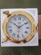 Plastimo Clock Solid Brass 6" P12763