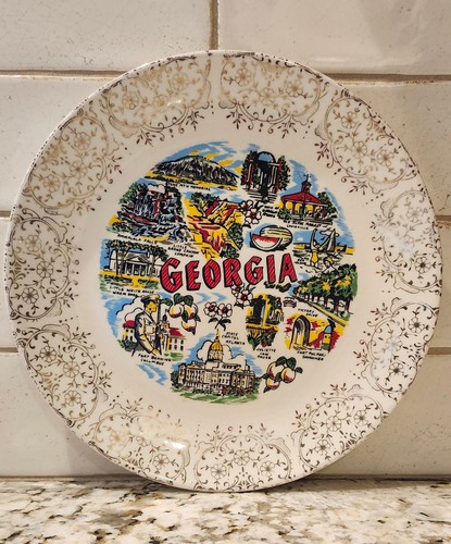 Vtg. Georgia State Collector Souvenir Plate. Excellent Condition!