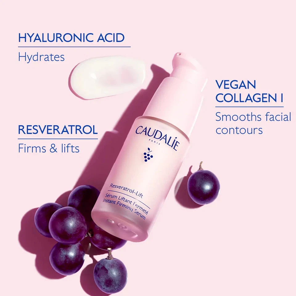 НОВАЯ мгновенная укрепляющая сыворотка Caudalie Resveratrol Lift 30 мл / 1 унция /100% ПОДЛИННАЯ - Изображение 3 из 4