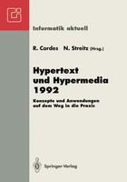 Ralf Cordes (U. A.) | Hypertext Und Hypermedia 1992 | Taschenbuch | Deutsch