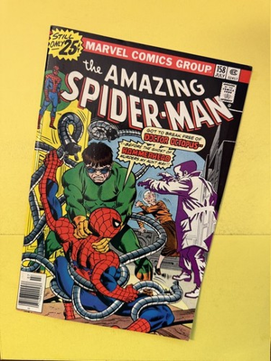 #ad Amazing Spider Man #158 Hammerhead Doc Ock Marvel 1976 Mid High Grade $14.99