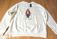 Women XL Polo Ralph Lauren Bear Sweatshirt Unused Vhtf Classic Iconic Collective