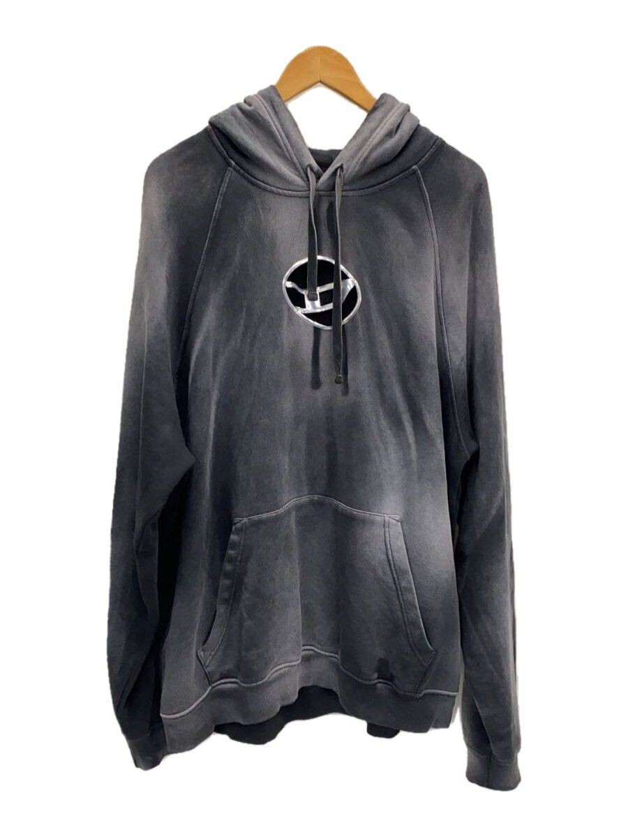 【DIESEL】S-Roxt-Hood DIESEL Hoodie S-roxt-Hood Cotton With Tags Gray A13606 Used