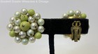 VNTG Gold & Silver Tone Multicolored Faux Pearl Clip on Earrings 25.2g — photo 3