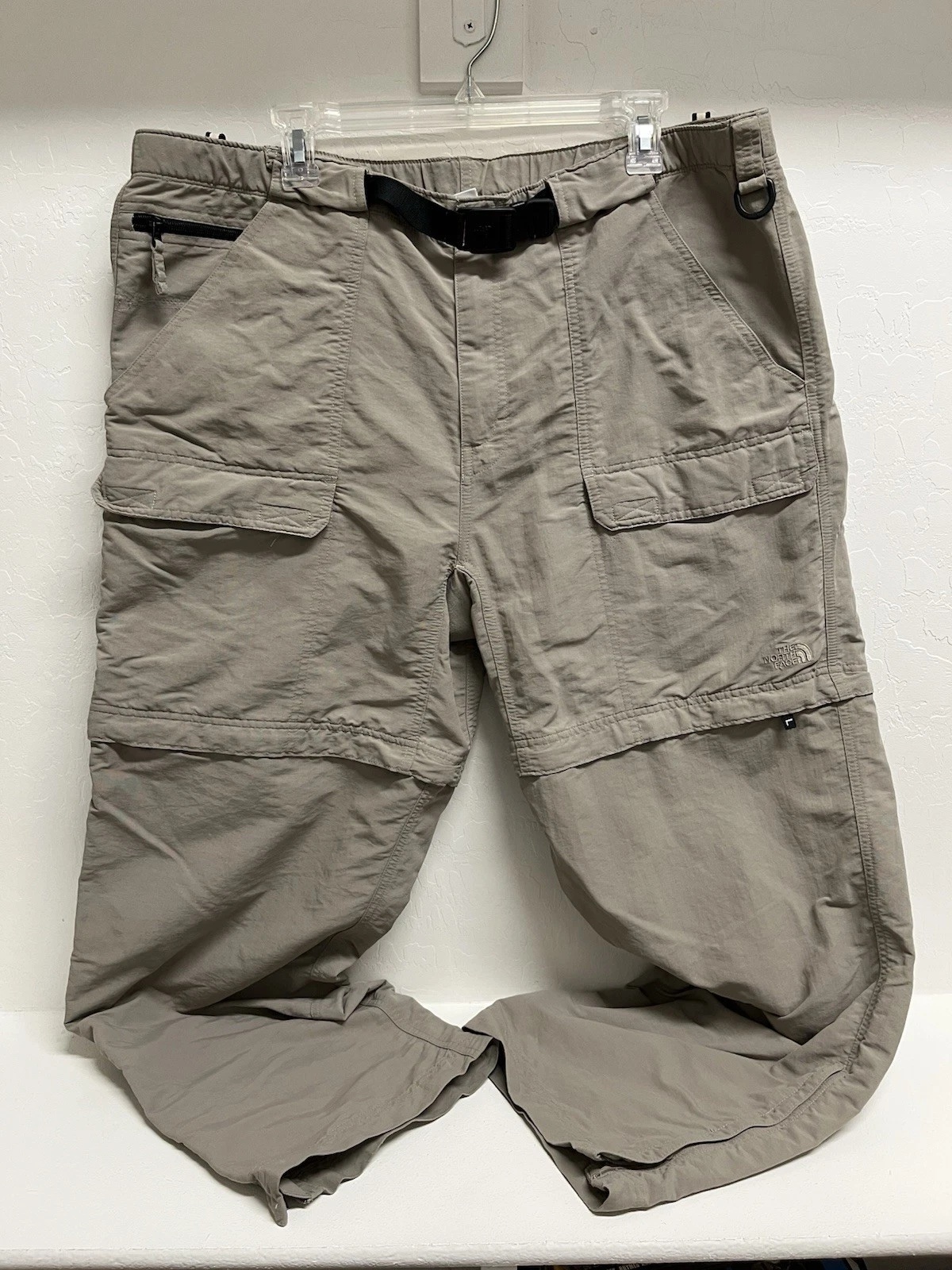 The North Face Paramount Peak II Convertible Cargo Pants Khaki Shorts Mens XL