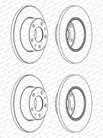 2X Ferodo Premier 276Mm Bremsscheiben Voll Hinten | FCR196A