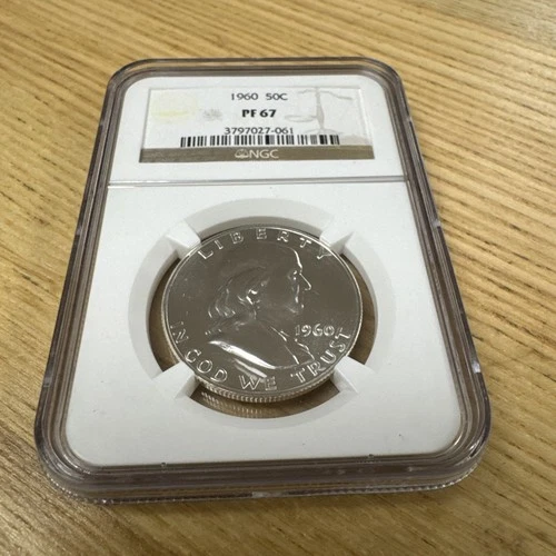 1960 Franklin Half Dollar 50C - NGC PF 67 - Collectors
