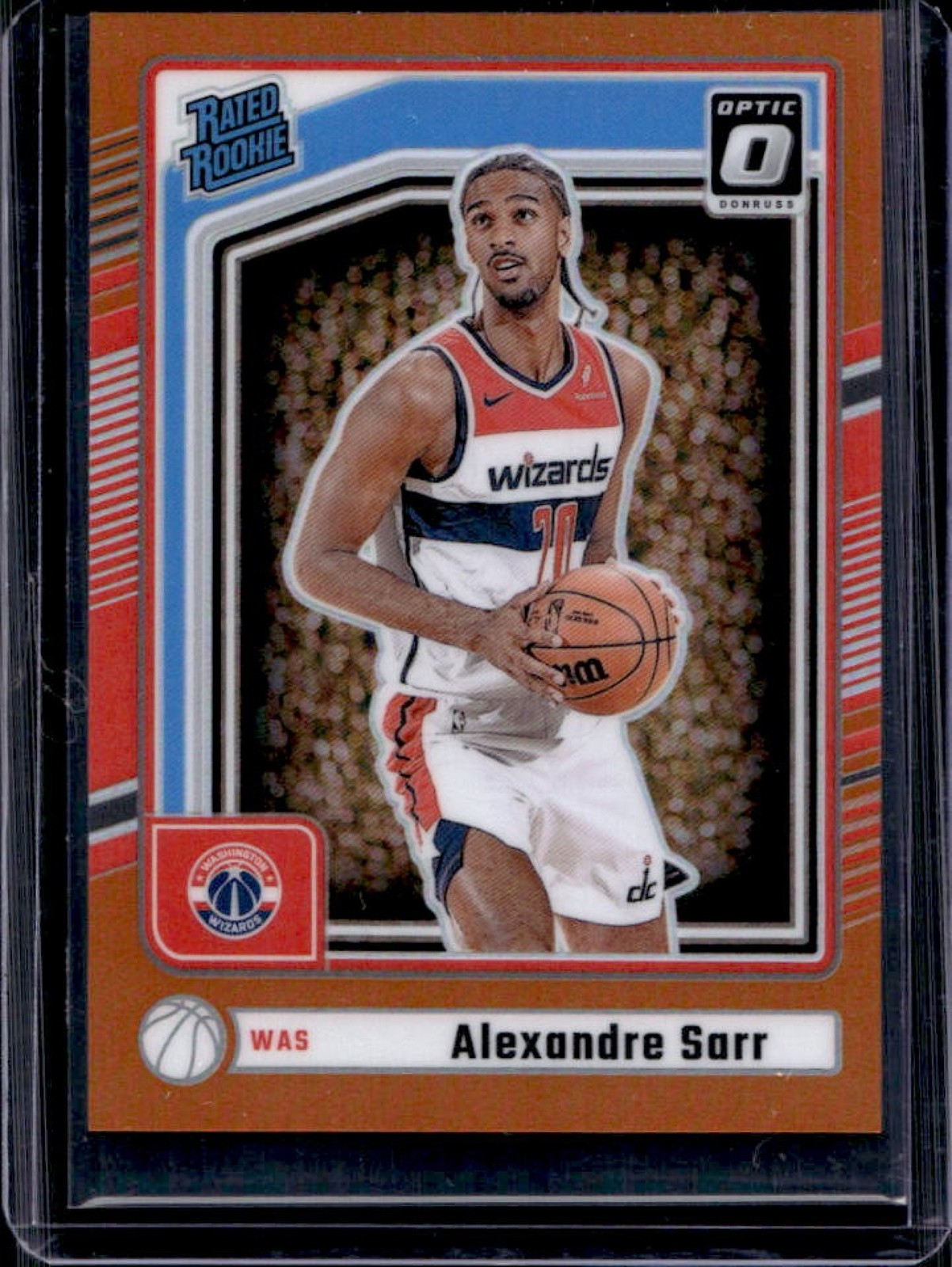 2024-25 Donruss Alexandre Sarr Optic Rated Rookie Preview Orange Prizm #/75
