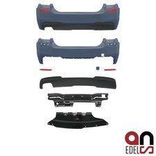 Sport Umbau 2-Rohr Heck Stoßstange hinten passt für BMW 5er F10 Serie + M-Paket