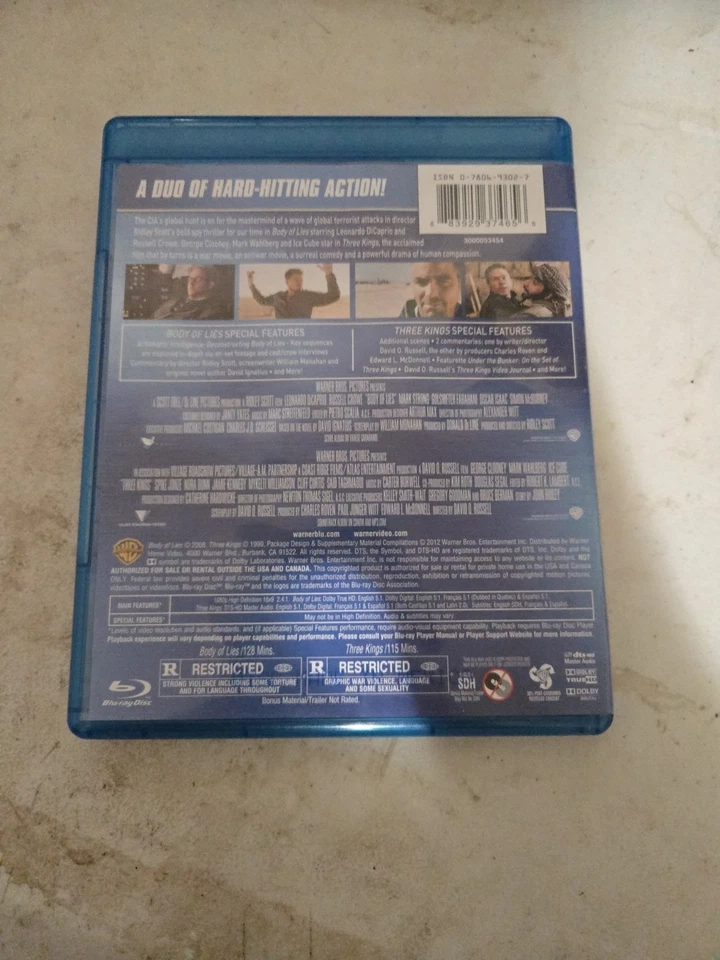 Body of Lies / Three Kings (Blu-ray) Ice Cube, George Clooney, Leonardo DiCaprio - Image 2 of 3