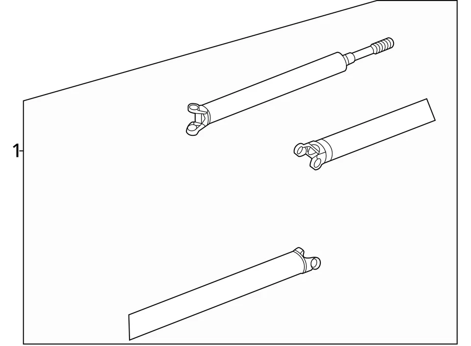 2009 福特 E-450 Super Duty 后传动轴 2 件 158 英寸 WB 原始设备制造商 — 第 4/4 张图片