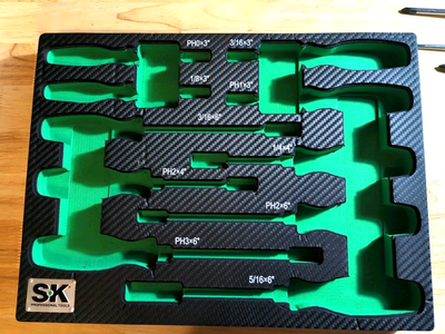 Coffret De 10 Tournevis Magnétiques SK Professional Tools SK01460 - Garantie à Vie (neuf)
