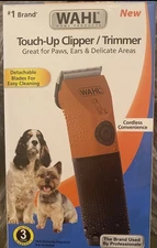 Wahl Touch up Battery Powered Pet Dog Clipper-Trimmer, Orange/Black - 70008 NEW