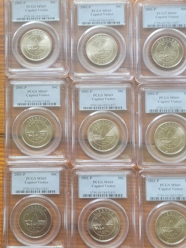 2001-P Capitol Visitor Center Half Dollar PCGS MS69 20 Coins - Picture 5 of 12