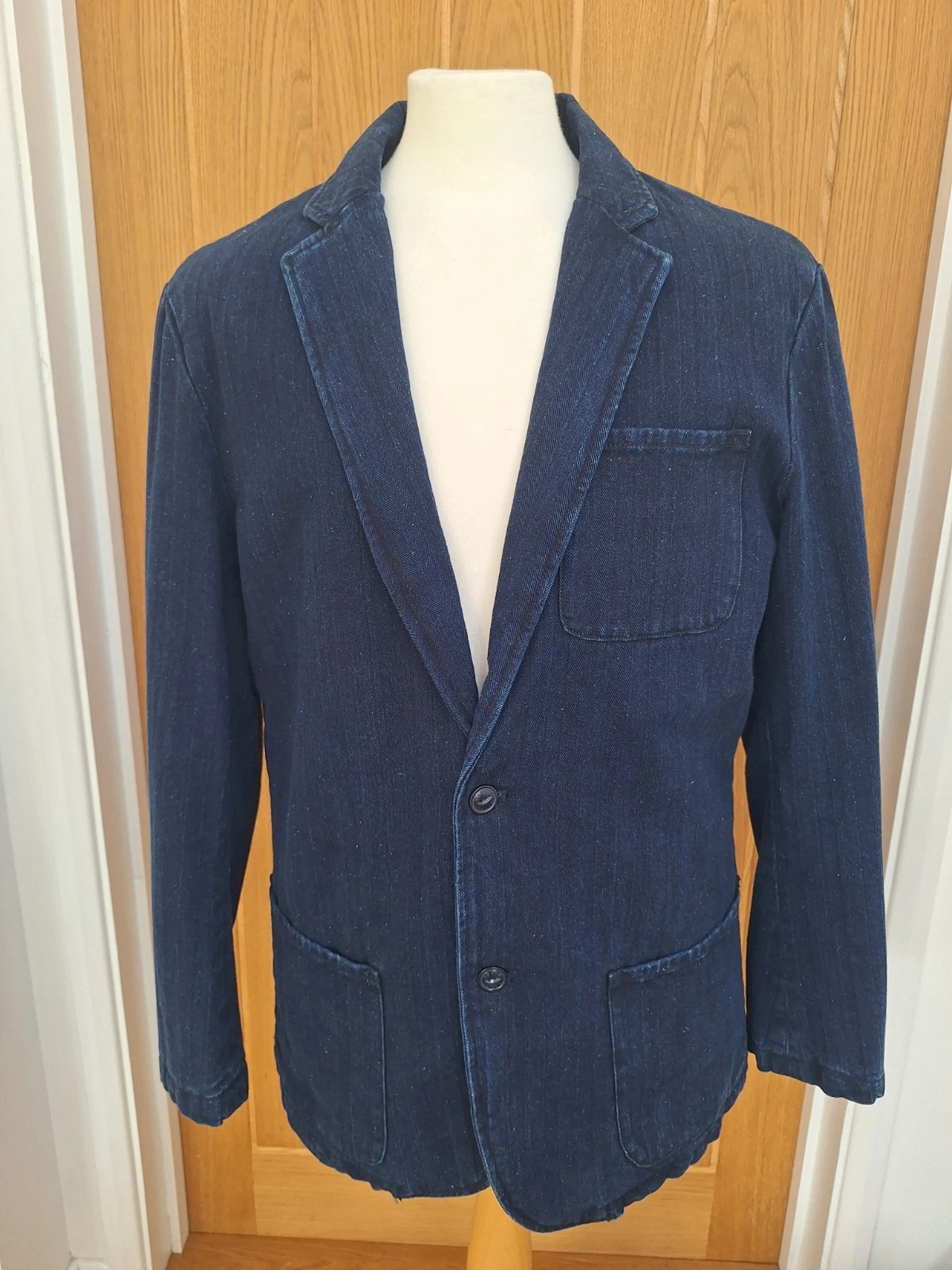 Edwin Jeans Don Blazer Indigo - Padded Denim Jacket - Size Large
Opens in a new window or tab