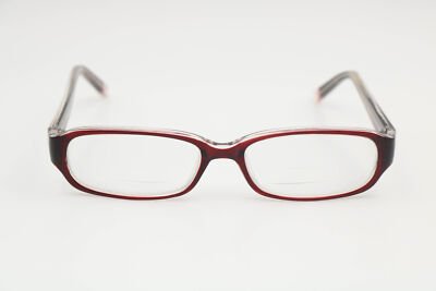 Modern Optical Agree Burgundy Rectangle Eyeglasses Frames 52-16-140