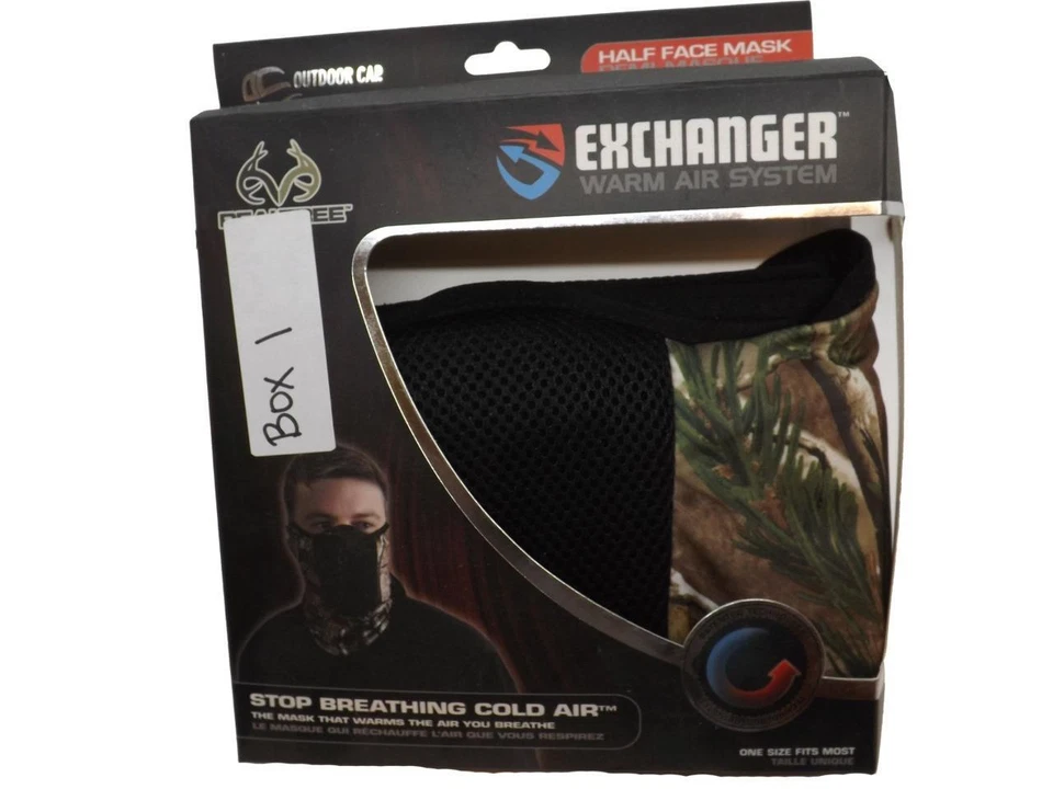 New Outdoor Realtree Hunting Exchanger Warm Air System Half-Mask Adult Mens OSFA - Image 3 of 4