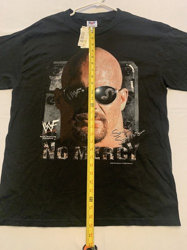 WWF WWE VINTAGE STONE COLD STEVE AUSTIN Adult Large NO MERCY 1999 New W/ Tags - Picture 6 of 12