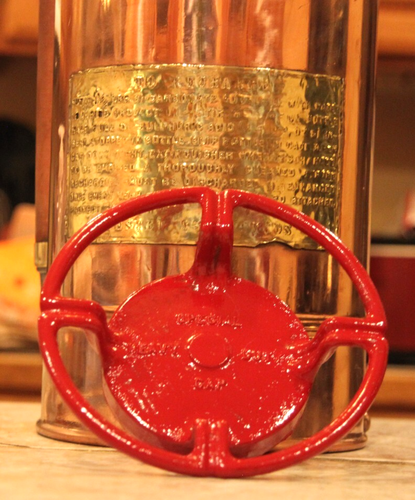 Antique Vintage "KEYSTONE" Copper Brass Fire Extinguisher-Polished Restored - Picture 14 of 20