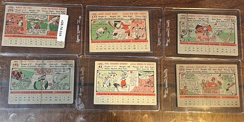 1956 Topps lot of 20- Berra Ashburn Minoso Bauer 11 teams Braves Giants Red Sox+ - Picture 21 of 24