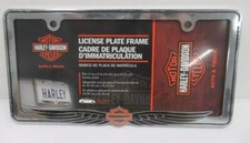 Harley-davidson Bar Shield With Wings Metal Car License Plate Frame 42618