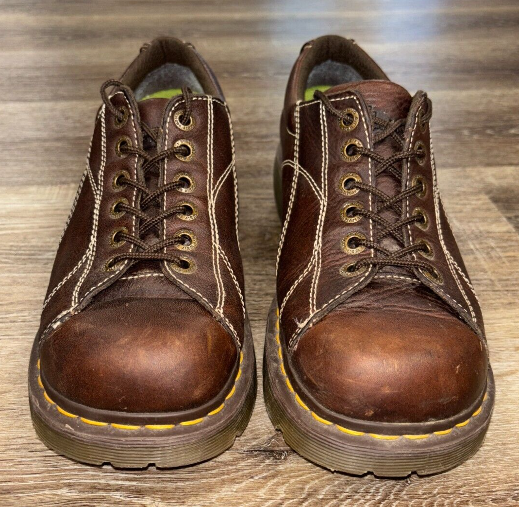 Dr. Martens Womens Daisy Y2K Platform Brown Leather 12283