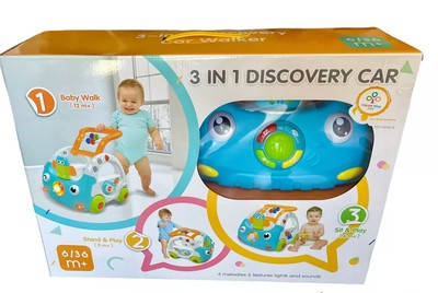 Baby Walker Musical Sit-to-stand Push Car Stroller Learning Activity NEW