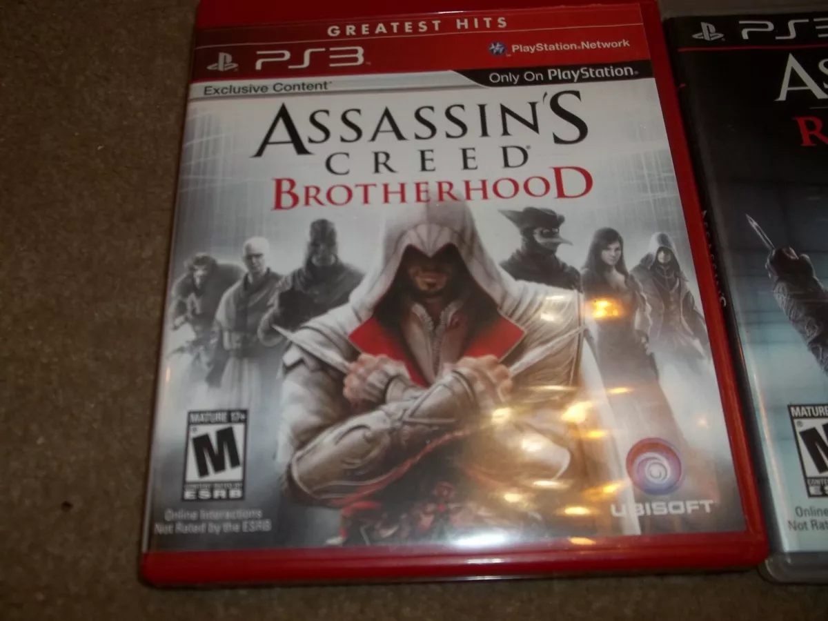 Assassins Creed 1 2 3 Brotherhood Revelations PS3 Game Lot