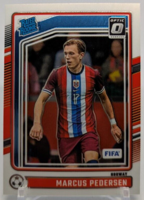  2024-25 Donruss Soccer - Optic #182 Marcus Pedersen (RC) Rated Rookie Norway