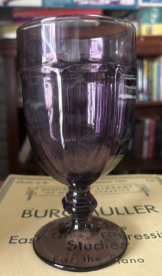 Duratuff Iced Tea Footed Glass Amethyst
