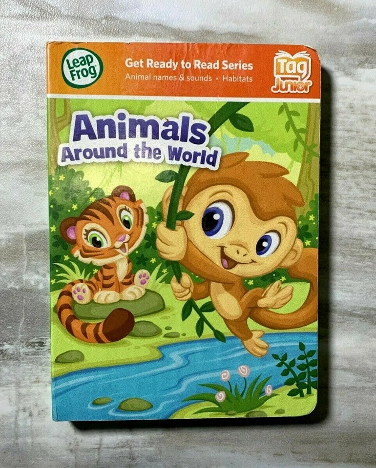Leap Frog Tag Junior Books Lot of 4 Board Books Disney Princess Animals Vowels - Image 4 of 4