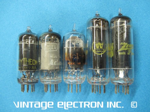 All American Five Radio Tube Set (AA5): 12AT6 12BA6 12BE6 35W4 50C5