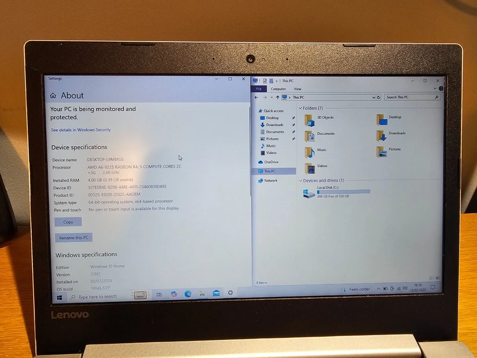 14" Lenovo IdeaPad 330-14AST AMD A6-9225 2.6GHz 4GB 1TB Windows 10 Laptop - Image 2 of 4