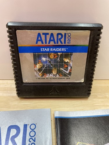 VTG Atari 5200 Star Raiders Cartridge And Manual 1982 5205 - Picture 4 of 4