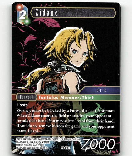 PSA 10 - FFTCG Final Fantasy TCG Cloud 19-114L Signature From