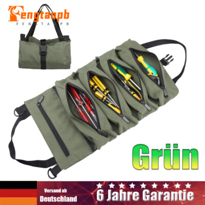 Roll Up Pouch Wrench Roll Up Bag Multi-Purpose Canvas Tool Organizer Rolltasche