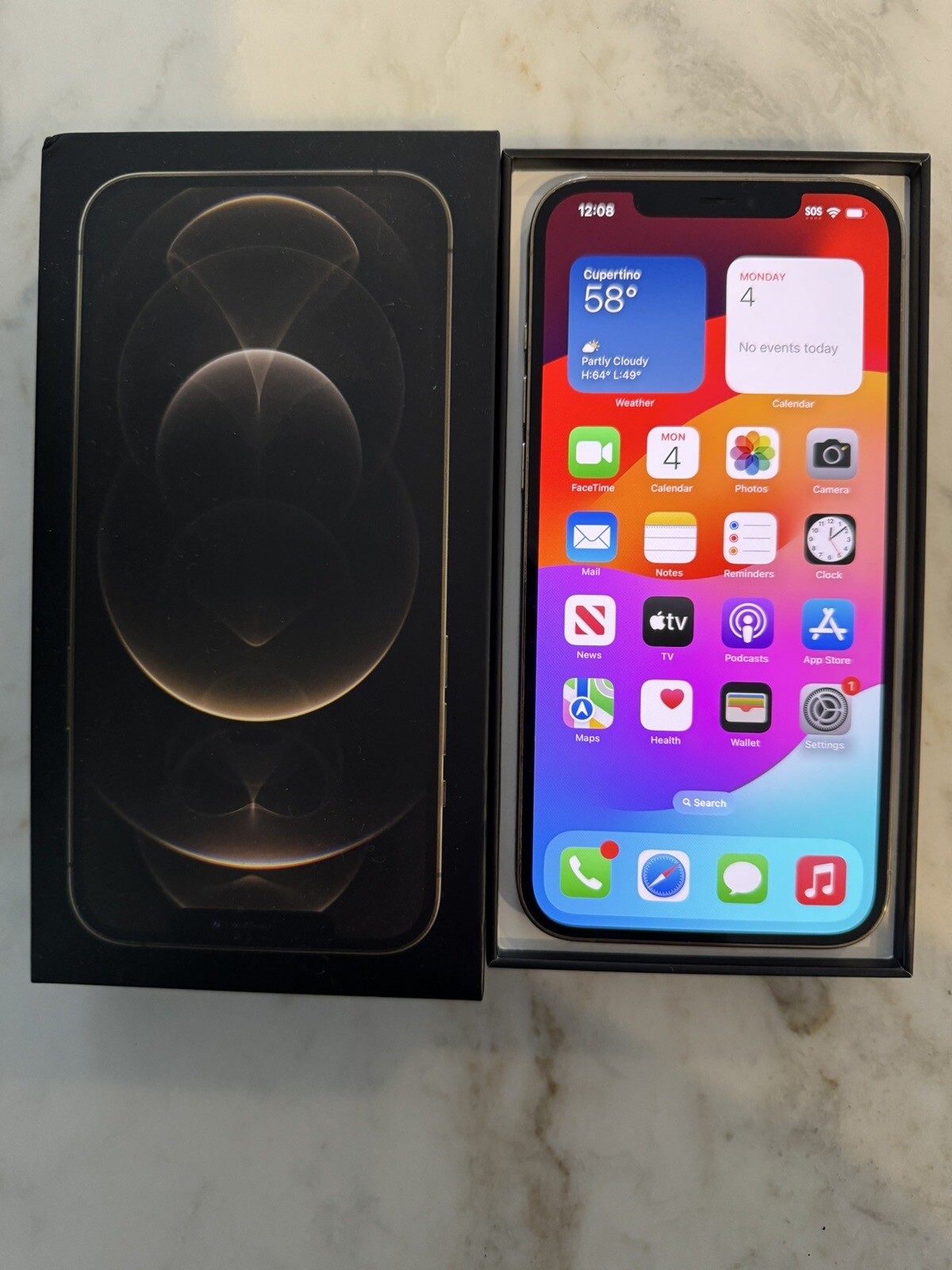 ***UNLOCKED*** Apple iPhone 12 Pro MAX Gold 256GB Excellent