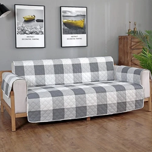 Printed Sofa Cover 1seater 2seater 3seater Pet Slipcover Plaid Floral Sofa Cover - Bild 13 von 15