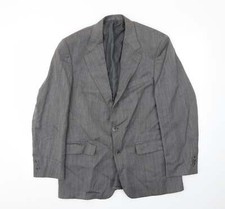 WETBROOK Mens Grey Wool Blend Blazer Size 40