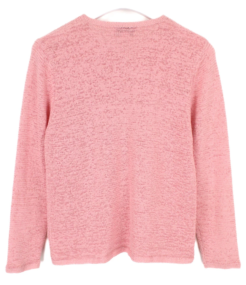 PENDLETON Jumper Women's LARGE Petite Cardigan Knitted Button Up Pink - Image 2 of 4