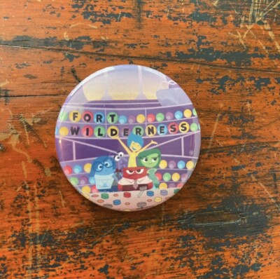 Disney Fort Wilderness Campground Inside Out Button