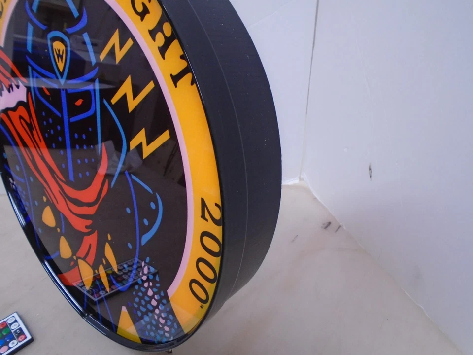 Black Knight 2000 Knight Pinball 15-inch Round LED Wall Display light box - Image 4 of 4