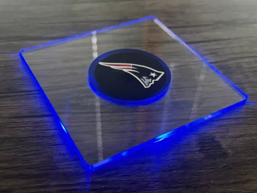 Patriots Blue Led Coaster