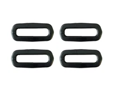 4 x ITW Nexus Black 25mm Plastic Square Rings Loops ( DIY Tactical webbing bags