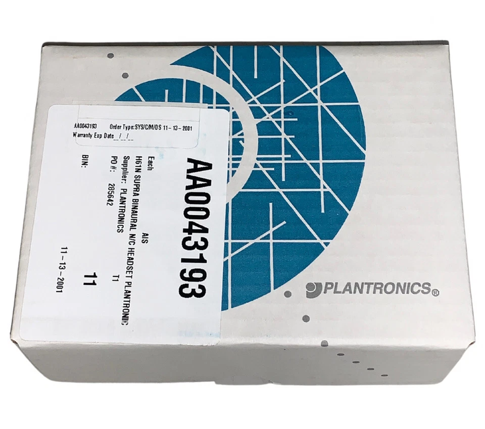 NEW IN BOX ~ Plantronics H61 Supra Headset **FREE SAME DAY SHIPPING** *R E A D* - Image 4 of 4