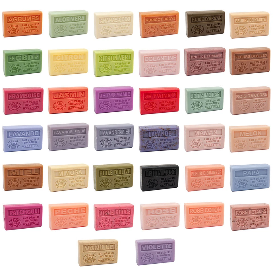 Label Provence Nature - duftende französische Seife mit Eselmilch - 3er Set x 125g