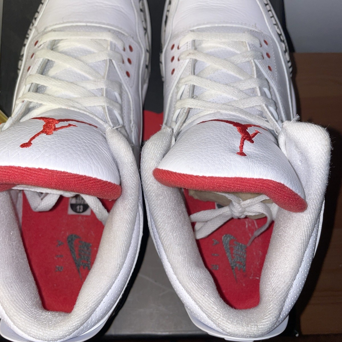 Size 13 - Nike Air Jordan 3 White Cement 88 2013 OG Not Reimagined 