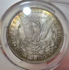 1881 Morgan Silver Dollar PCGS MS63 Deep Interesting Rainbow Toning w/ VIDEO
